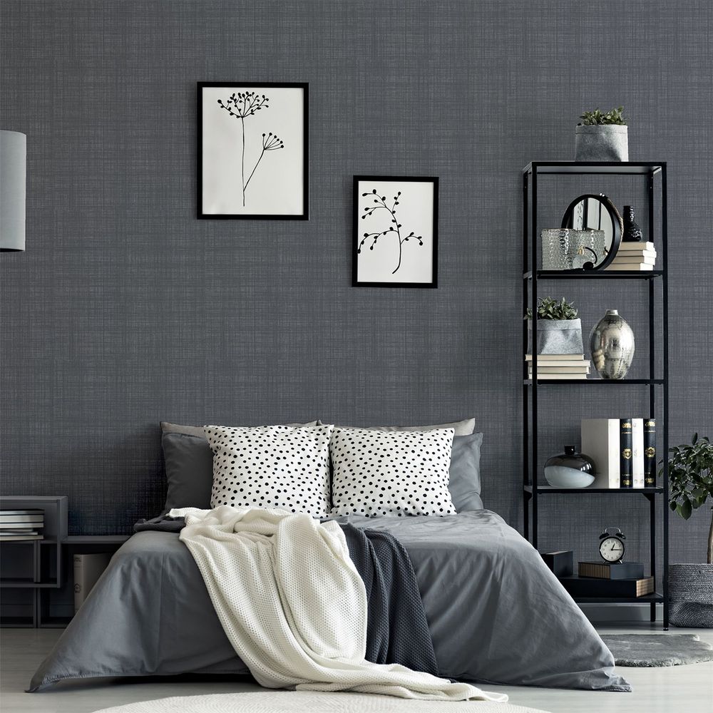 Luxury Weave Texture Dark Grey Throw Pillow - Attention to Detail