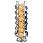 CHROME 24 COFFEE POD STAND - Organize and Display your Flavors with this Sleek Holder!