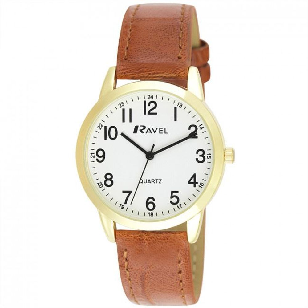 Classic Leather Strap Watch