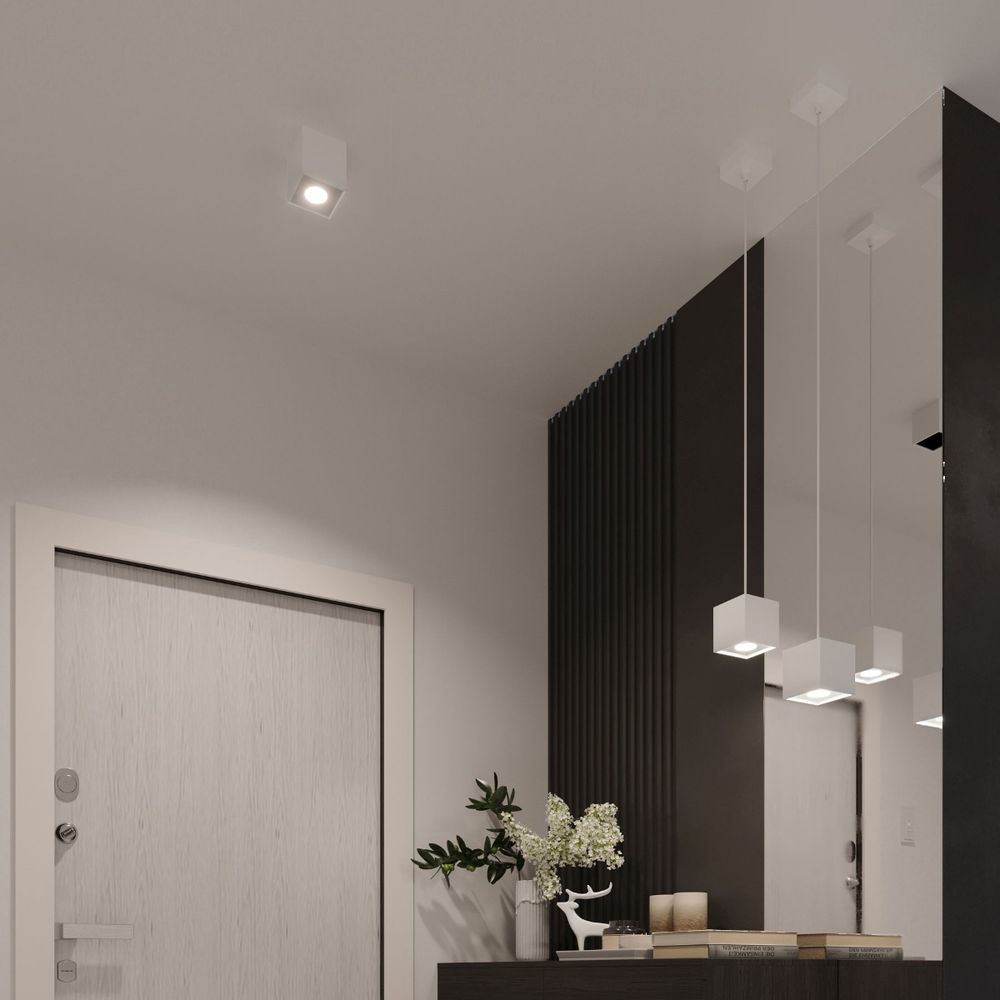 Quad Collection: Modern Design Ceiling Lamp, Aluminum, GU10 - Stylish Lighting!
