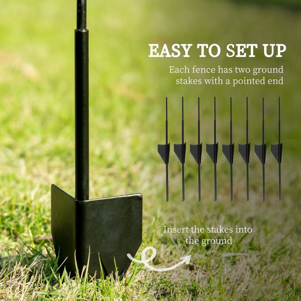 Decorative Garden Fencing: 43in x 11.4ft Steel Edging, & Stylish