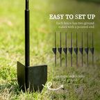 Decorative Garden Fencing: 43in x 11.4ft Steel Edging, & Stylish