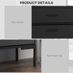 3-Drawer Shoe Cabinet with Adjustable Shelf for 12 Pairs of Shoes, Narrow Shoe Storage Cabinet with 2 Flip Doors for Hallway, Entryway, Black