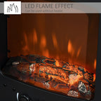 Electric Fireplace Stove Heater Flame Effect, Overheat Safety Protection