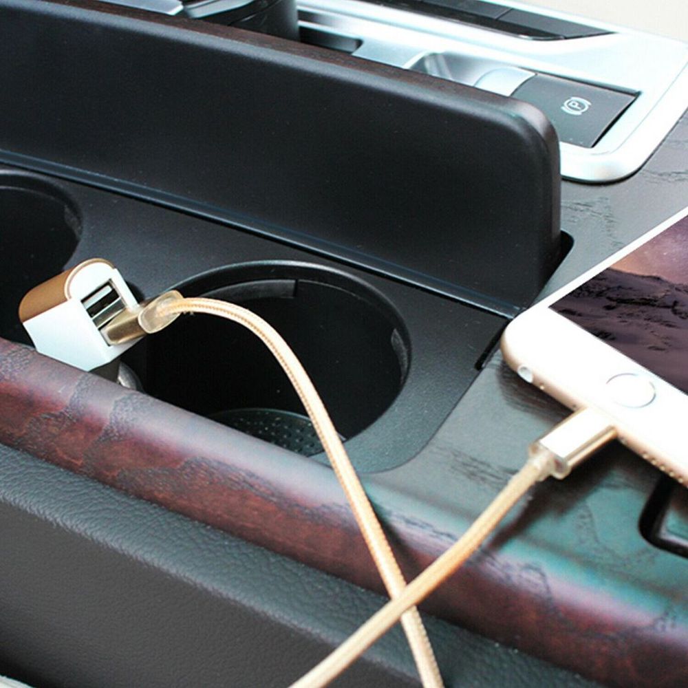 FX Twin Socket USB 2.1A Car Charger, Gold