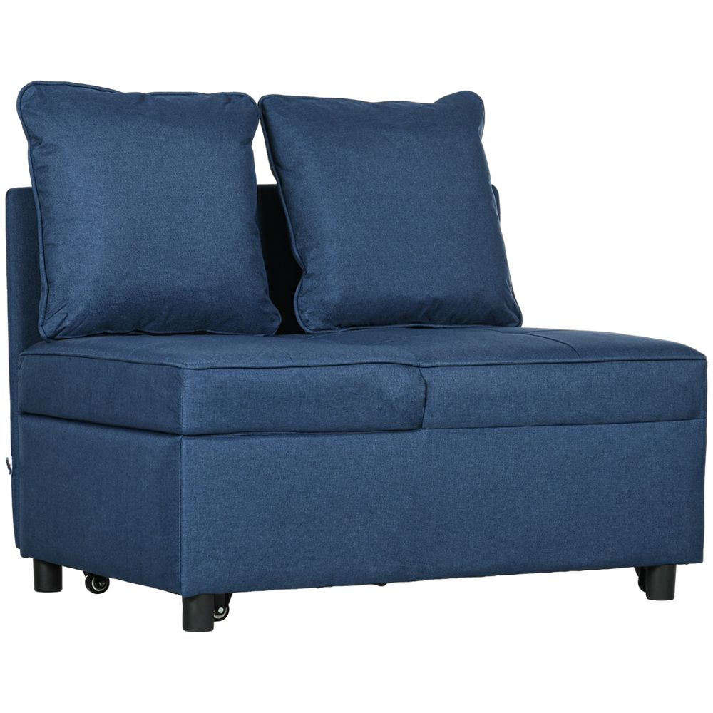 Folding Sleeper Sofa Bed Chair, Blue - Quality, Comfort, Versatility