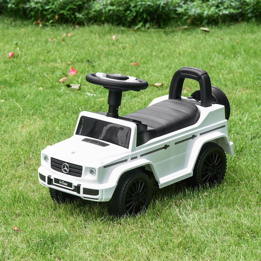 3 in 1 Kids Ride On Car Licensed Foot To Floor Slider Toddler Push Along NO POWER White 12-36 months