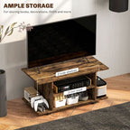Modern TV Cabinet Stand Storage Shelves Table Mobile