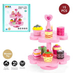 Magnetic Cake Stand - Heart: Charming toy for tea parties, role play, and educational development