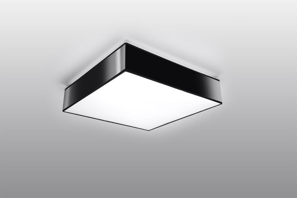Black Square LED Wall Lamp for Modern Homes, Loft Design, E27
