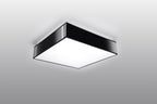 Black Square LED Wall Lamp for Modern Homes, Loft Design, E27