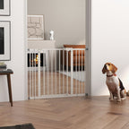 Adjustable Safety Gate - Keep Pets Secure w/ 2 Extensions & Screws