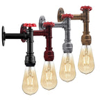 Vintage Industrial Retro arm Water Pipe Valve Lamp E27 For Kitchen Restaurant