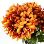 Orange Silk Chrysanthemum - Large 75cm
