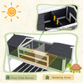 Tortoise House w/ Adjustable Lamp Holder, Openable Lid, Dual Main Houses