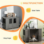 Dog Crate - Grey Material