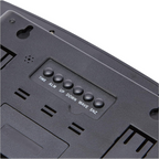 Radio Controlled Wall Desk Clock, Day/date, Temperature Digital Display Alarm Clock Precision
