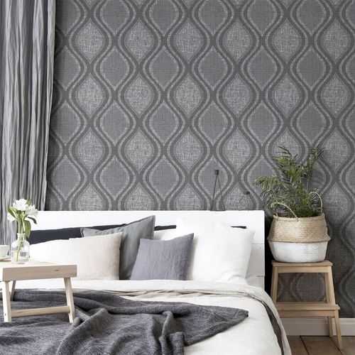 Curve Charcoal Wallpaper sw6 wallpaper