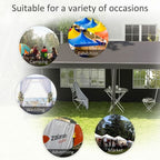 6m x 3m Garden Gazebo Marquee Canopy Party Tent Canopy Patio Dark Grey