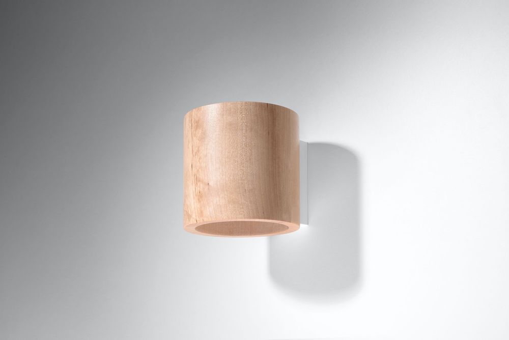 Wood Natural 1 Light Classic Wall Light
