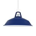 Navy Blue Metal Lamp Shades in a Vintage Retro Style Antique Shades