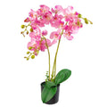 60cm Artificial Luxury Orchid -Triple Stem - Pink Realistic Plant in Pink