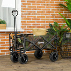 Foldable Garden Cart, Outdoor Utility Wagon with Carry Bag, Camouflage