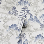 Japanese Pagoda Decorative Ornament - Blue Grey