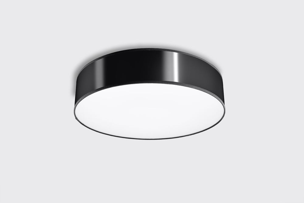 ARENA Black Round Loft LED Wall Lamp - Stylish E27 Design