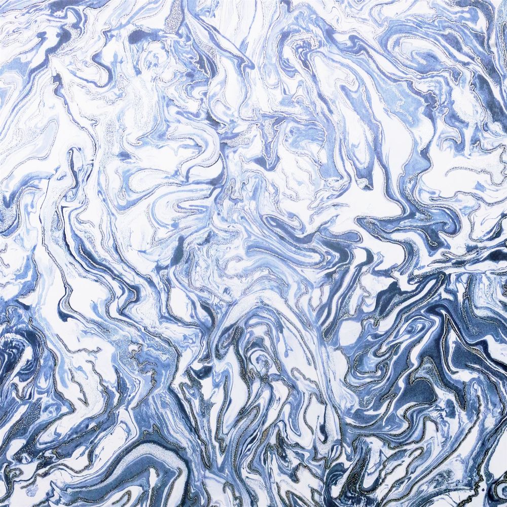 Liquid Marble Navy