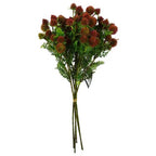 Pack of 6 x 55cm Craspedia Stem Red Artificial