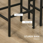 Rustic Brown Kitchen Bar Chairs (Set of 2) - Durable, Stylish, and Comfortable
