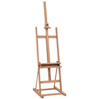 Wooden Easel Stand H-Frame Artist Easel with 171-230cm Adjustable Height and 0-80° Working Angles Beech Wood Art Easel for Displaying Painting Wedding Sign Nature Wood Finish