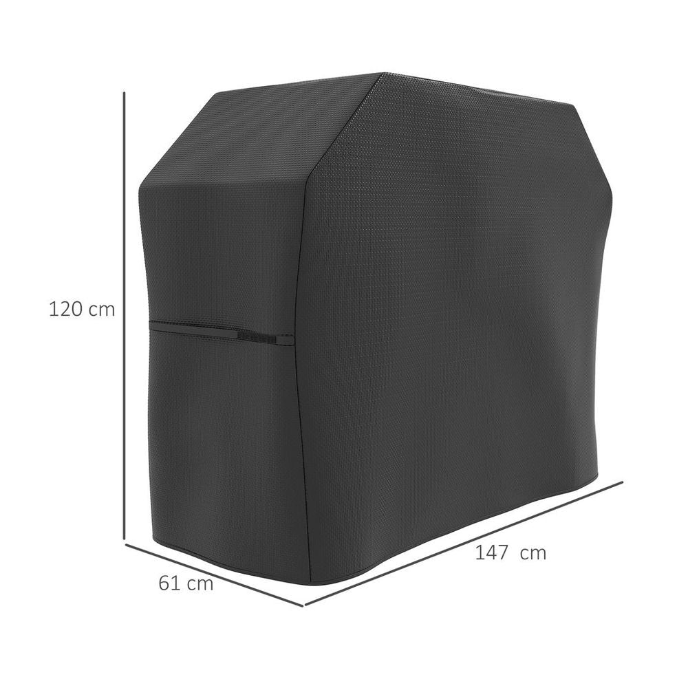 Barbecue Cover, Waterproof & Rip-Proof, 147 x 61 x 120cm, Secure Fit
