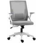 Mesh Office Chair for Home with Lumbar Support, Flip-up Arm, Wheels