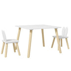 3 Pieces Toddler Table and Chair Set for Nursery, Playroom, Classroom