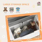 2 in 1 Toy Box for Kids with Safety Lid for Bedroom, Nursery