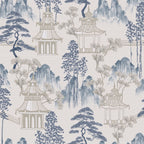 Japanese Pagoda Decorative Ornament - Blue Grey