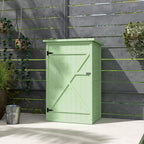 Garden Shed Outdoor Tool Storage w/ 2 Shelves 75 x 56 x115cm Green