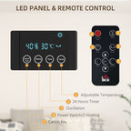 2000W Wall Mounted Ceramic Heater with Remote Control for Home
