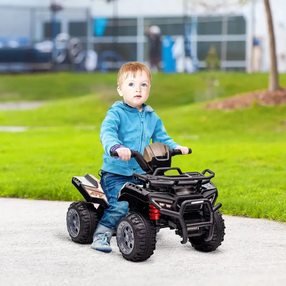 Electric Kids ATV Car with Music - Safe and Fun for 18-36 months - Black