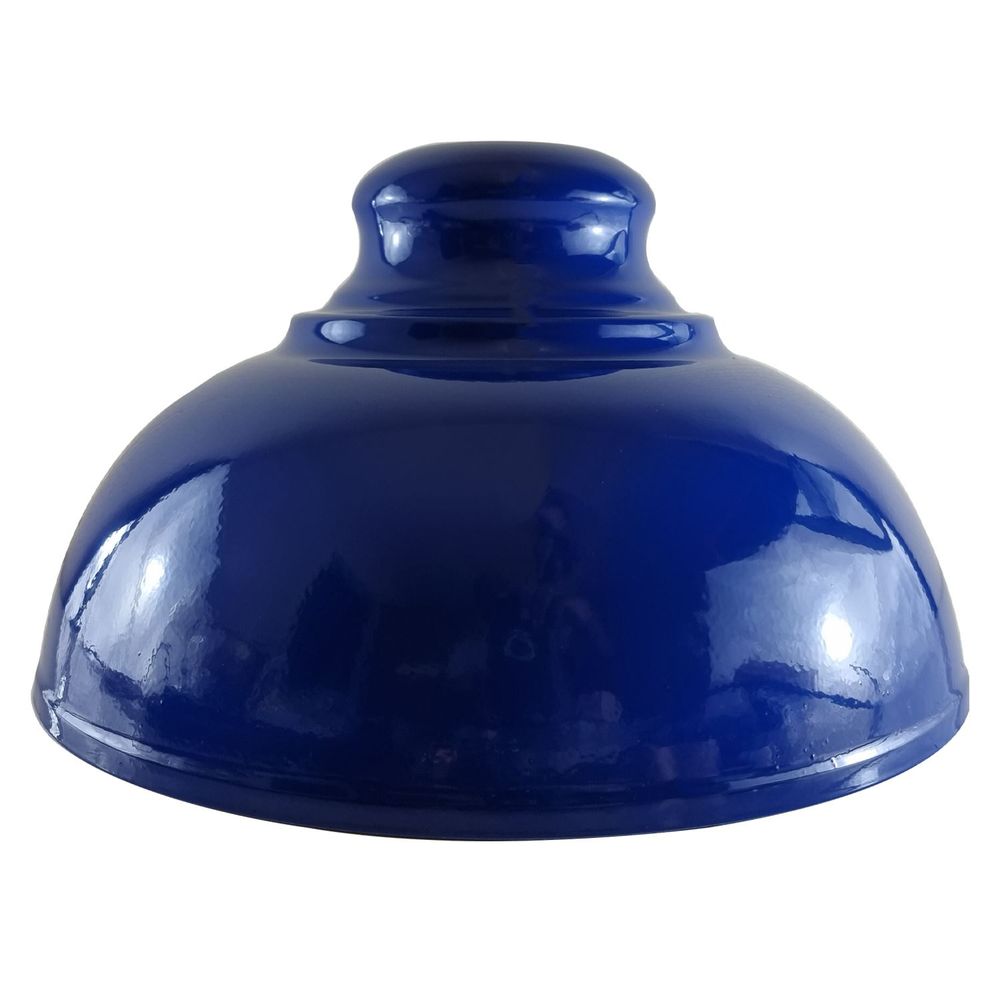 Modern Industrial Metal Easy Fit Curvy Shape Lamp Shade For Living Room Kitchen Dining Table Bedroom Navy blue