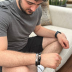 Men's Leather Infinity Bracelet - Birthday Christmas or Valentines Day Gift