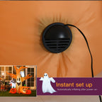 240cm Large Halloween Scary Lighting Inflatable Tree Ghost 3 Pumpkins Owl 4 LED