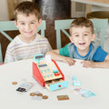 Wooden Cash Register-Red & Mint: Realistic Accessories, Authentic Game Experience