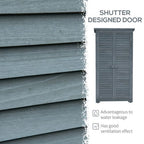 Wooden Garden Storage Shed, 3 Shelves Tool Cabinet