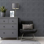 Washed Panel Charcoal wallpaper