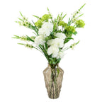 Pack of 6 x 80cm White Larkspur Artifical Stem in White