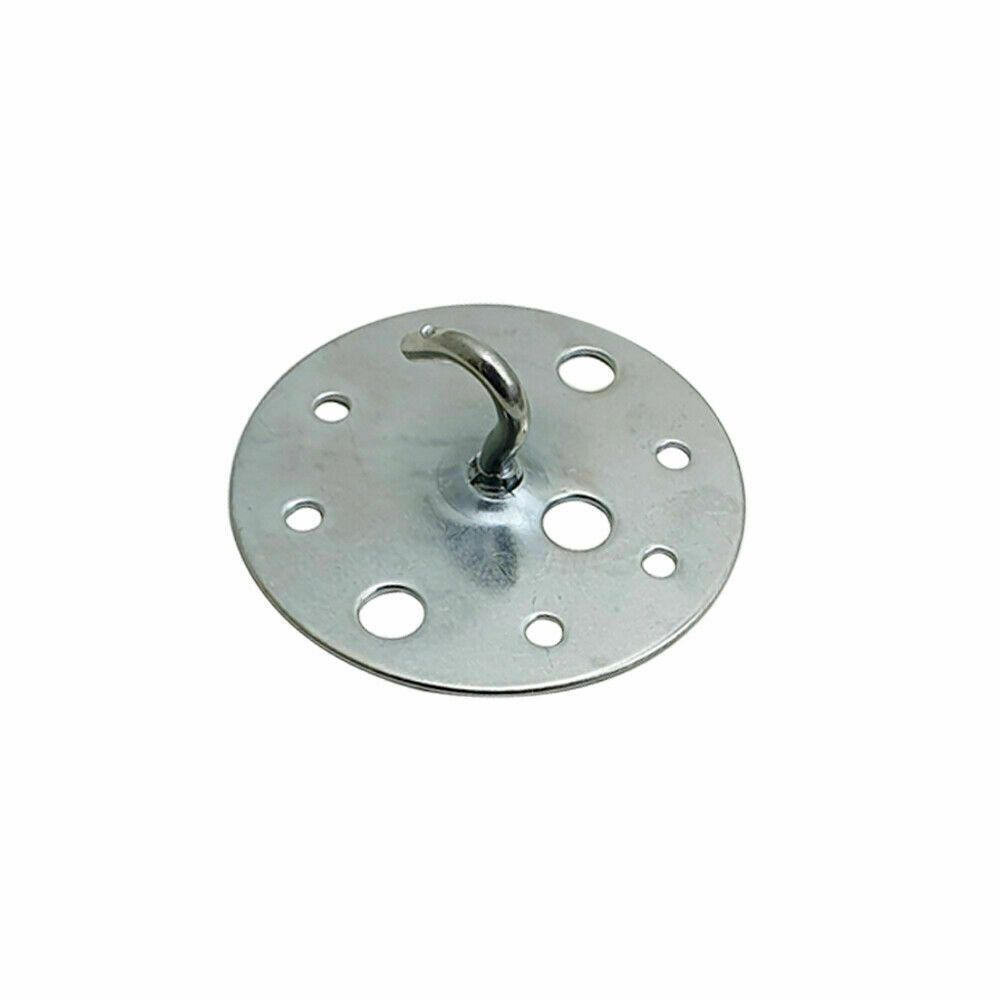 Steel Ceiling Hook Plate Bracket - Heavy Duty Chandelier Light Holder - Easy Installation - 100% Satisfaction