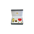 Luis Cardini Mens Watch, Tie, Cufflinks & Keychain Gift Sets 27144
